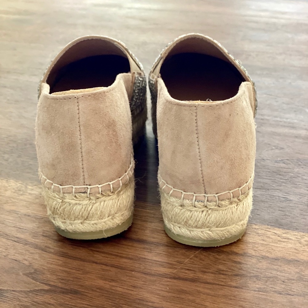 Steve Madden Blush Pink Espadrille Slip-On with Beaded Upper - Picture 4 of 7